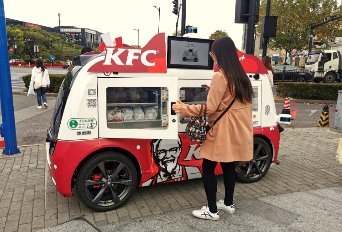 KFC, Çin’de Otonom Gıda Araçlarını Hizmete Sundu.