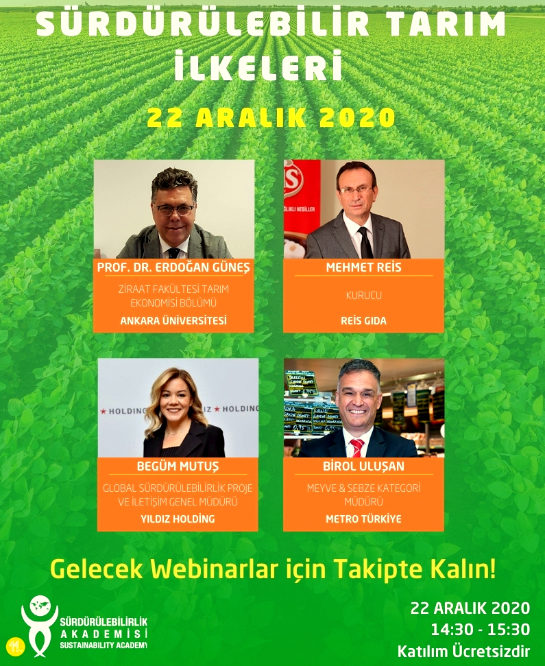Sürdürülebilir Gıda Platformu Webinarları Başlıyor!